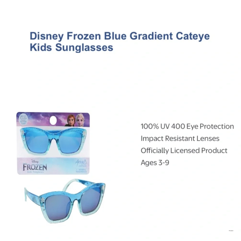 Disney Frozen Gradient Cateye Kids Sunglasses - Sparkling Blue